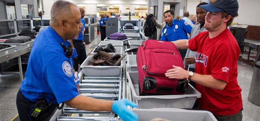 TSA baggage check