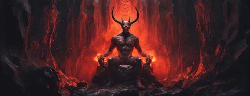 devil on throne