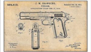 john Browning 1911 pistol patent
